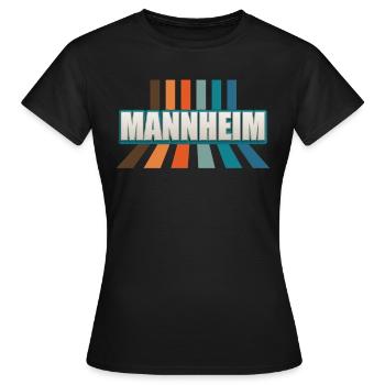 Mannheimerin Mannheimer Mannheim - Frauen T-Shirt - Schwarz - Vorne - AI Model Female 172 dark (172cm)