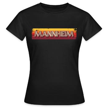 Mannheimerin Mannheimer Mannheim - Frauen T-Shirt - Schwarz - Vorne - AI Model Female 172 dark (172cm)