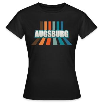 Augsburgerin Augsburger Augsbourg - T-shirt Femme - noir - Devant - AI Model Female 172 dark (172cm)