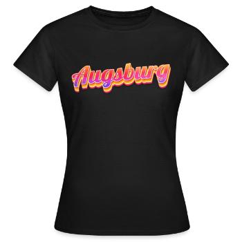 Augsburgerin Augsburger Augsbourg - T-shirt Femme - noir - Devant - AI Model Female 172 dark (172cm)