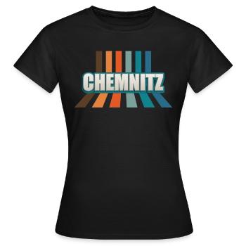 Chemnitzerin Chemnitzer Chemnitz - Frauen T-Shirt - Schwarz - Vorne - AI Model Female 172 dark (172cm)