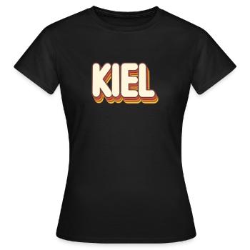 Kielerin Kieler Kiel - Frauen T-Shirt - Schwarz - Vorne - AI Model Female 172 dark (172cm)