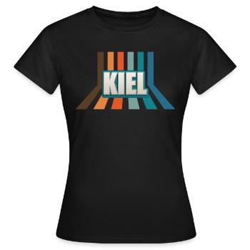 Kielerin Kieler Kiel - Frauen T-Shirt - Schwarz - Vorne - AI Model Female 172 dark (172cm)