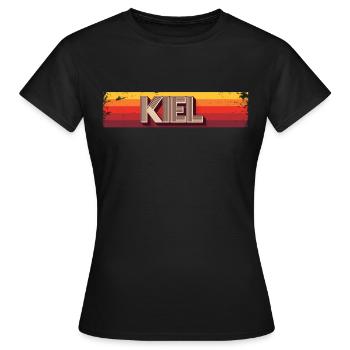 Kielerin Kieler Kiel - Frauen T-Shirt - Schwarz - Vorne - AI Model Female 172 dark (172cm)