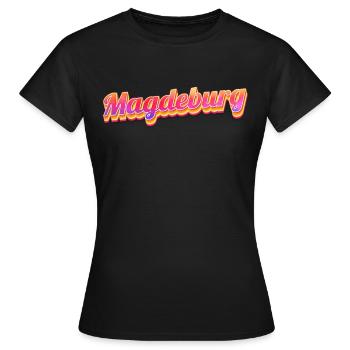 Magdeburgerin Magdeburger Magdebourg - T-shirt Femme - noir - Devant - AI Model Female 172 dark (172cm)