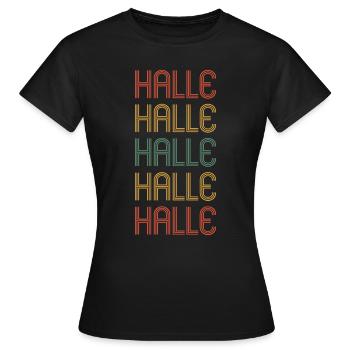 Halleserin Halleser Halle - Women's T-Shirt - black - Front - AI Model Female 172 dark (172cm)