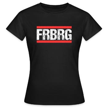 Freiburgerin Freiburger Freiburg - Frauen T-Shirt - Schwarz - Vorne - AI Model Female 172 dark (172cm)