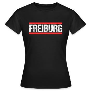 Freiburgerin Freiburger Freiburg - Frauen T-Shirt - Schwarz - Vorne - AI Model Female 172 dark (172cm)