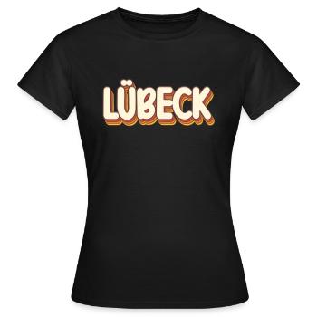 Lübeckerin Lübecker Lübeck - T-shirt Femme - noir - Devant - AI Model Female 172 dark (172cm)