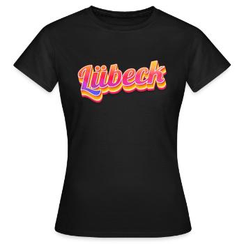 Lübeckerin Lübecker Lübeck - T-shirt Femme - noir - Devant - AI Model Female 172 dark (172cm)