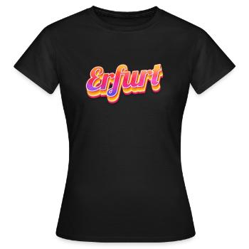 Erfurterin Erfurter Erfurt - T-shirt Femme - noir - Devant - AI Model Female 172 dark (172cm)