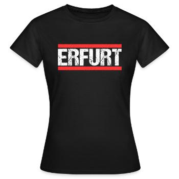 Erfurterin Erfurter Erfurt - Frauen T-Shirt - Schwarz - Vorne - AI Model Female 172 dark (172cm)
