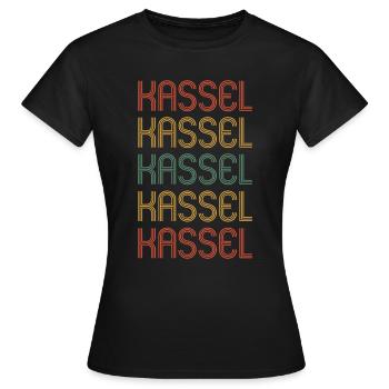 Kasselerin Kasseler Kassel - Frauen T-Shirt - Schwarz - Vorne - AI Model Female 172 dark (172cm)