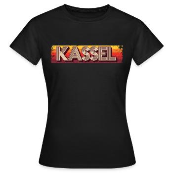 Kasselerin Kasseler Kassel - Frauen T-Shirt - Schwarz - Vorne - AI Model Female 172 dark (172cm)