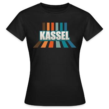 Kasselerin Kasseler Kassel - Frauen T-Shirt - Schwarz - Vorne - AI Model Female 172 dark (172cm)