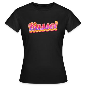 Kasselerin Kasseler Kassel - Frauen T-Shirt - Schwarz - Vorne - AI Model Female 172 dark (172cm)