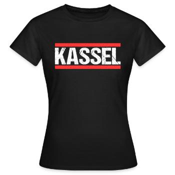 Kasselerin Kasseler Kassel - Frauen T-Shirt - Schwarz - Vorne - AI Model Female 172 dark (172cm)