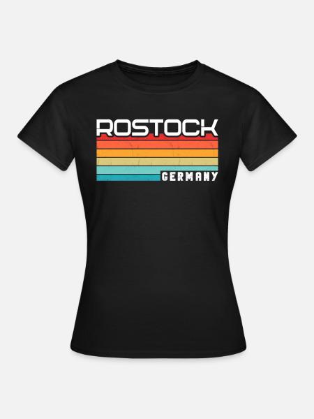 Rostockerin Rostocker Rostock - Frauen T-Shirt - Schwarz