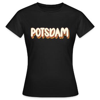 Potsdamer, Potsdamer Potsdam - T-shirt Femme - noir - Devant - AI Model Female 172 dark (172cm)