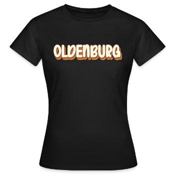 Oldenburgerin Oldenburger Oldenburg - Frauen T-Shirt - Schwarz - Vorne - AI Model Female 172 dark (172cm)