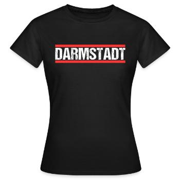 Darmstädterin Darmstädter Darmstadt - Frauen T-Shirt - Schwarz - Vorne - AI Model Female 172 dark (172cm)