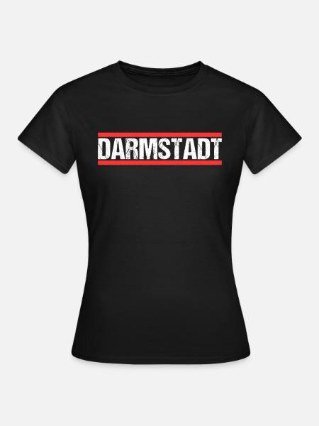 Darmstädterin Darmstädter Darmstadt - Frauen T-Shirt - Schwarz