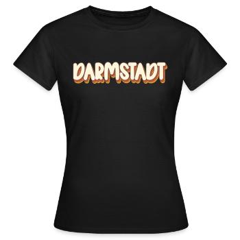 Darmstädterin Darmstädter Darmstadt - Frauen T-Shirt - Schwarz - Vorne - AI Model Female 172 dark (172cm)