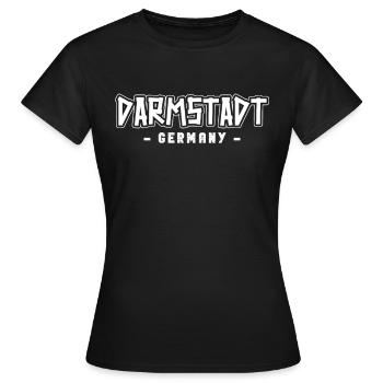 Darmstädterin Darmstädter Darmstadt - Frauen T-Shirt - Schwarz - Vorne - AI Model Female 172 dark (172cm)
