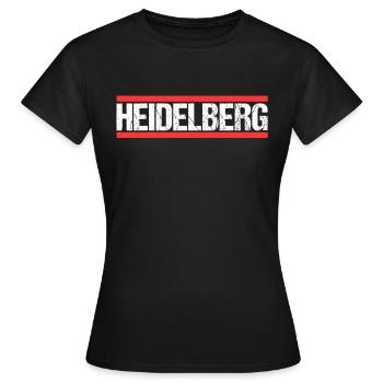 Heidelbergerin Heidelberger Heidelberg - Frauen T-Shirt - Schwarz - Vorne - AI Model Female 172 dark (172cm)