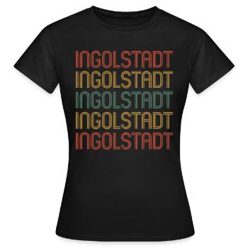 Résident d’Ingolstadt Ingolstadt - T-shirt Femme - noir - Devant - AI Model Female 172 dark (172cm)