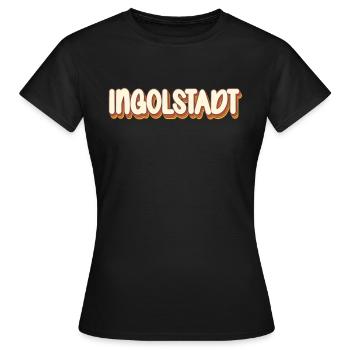 Résident d’Ingolstadt Ingolstadt - T-shirt Femme - noir - Devant - AI Model Female 172 dark (172cm)