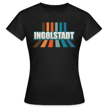 Résident d’Ingolstadt Ingolstadt - T-shirt Femme - noir - Devant - AI Model Female 172 dark (172cm)