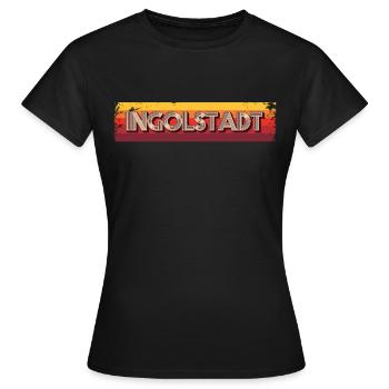 Résident d’Ingolstadt Ingolstadt - T-shirt Femme - noir - Devant - AI Model Female 172 dark (172cm)