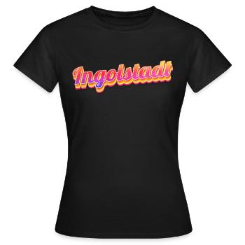 Résident d’Ingolstadt Ingolstadt - T-shirt Femme - noir - Devant - AI Model Female 172 dark (172cm)