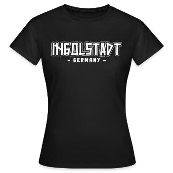 Résident d’Ingolstadt Ingolstadt - T-shirt Femme - noir - Devant - AI Model Female 172 dark (172cm)