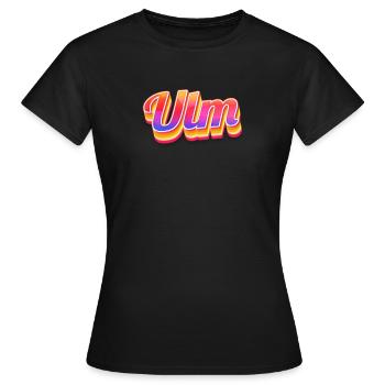 Ulmerin Ulmer Ulm - Frauen T-Shirt - Schwarz - Vorne - AI Model Female 172 dark (172cm)