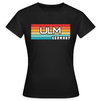 Ulmerin Ulmer Ulm - Frauen T-Shirt - Schwarz - Vorne - AI Model Female 172 dark (172cm)