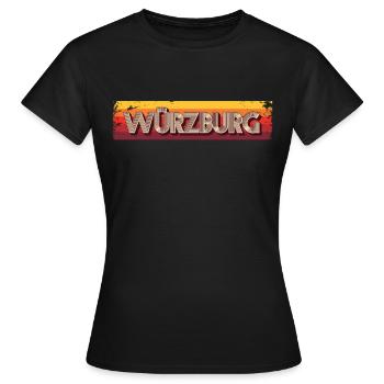 Würzburgerin Würzburger Würzburg - Women's T-Shirt - black - Front - AI Model Female 172 dark (172cm)