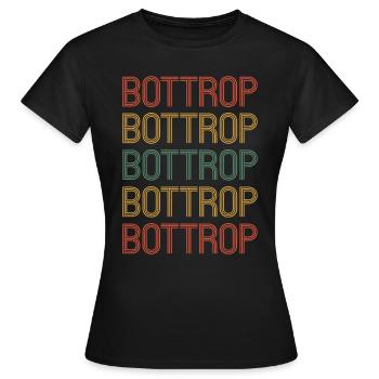 Bottroperin Bottroper Bottrop - Frauen T-Shirt - Schwarz - Vorne - AI Model Female 172 dark (172cm)