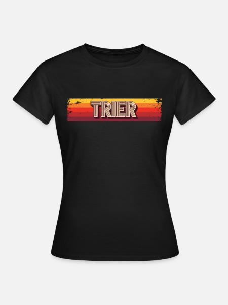 Triererin Trierer Trier - Dame-T-shirt - sort