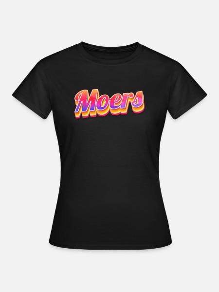 Moerserin Moerser Moers - Frauen T-Shirt - Schwarz