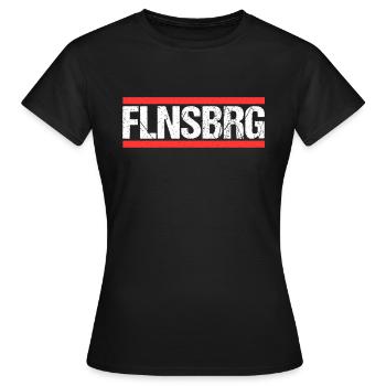 Flensburgerin Flensburger Stadt Flensburg - Frauen T-Shirt - Schwarz - Vorne - AI Model Female 172 dark (172cm)