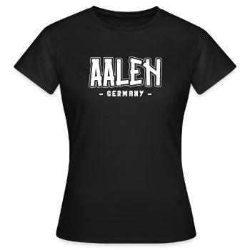 Aalenerin Aalener Aalen - Frauen T-Shirt - Schwarz - Vorne - AI Model Female 172 dark (172cm)