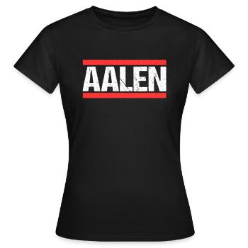 Aalenerin Aalener Aalen - Frauen T-Shirt - Schwarz - Vorne - AI Model Female 172 dark (172cm)