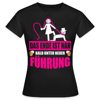 Junggesellenabschied Poltern Polterabend JGA - Frauen T-Shirt - Schwarz - Vorne - AI Model Female 172 dark (172cm)