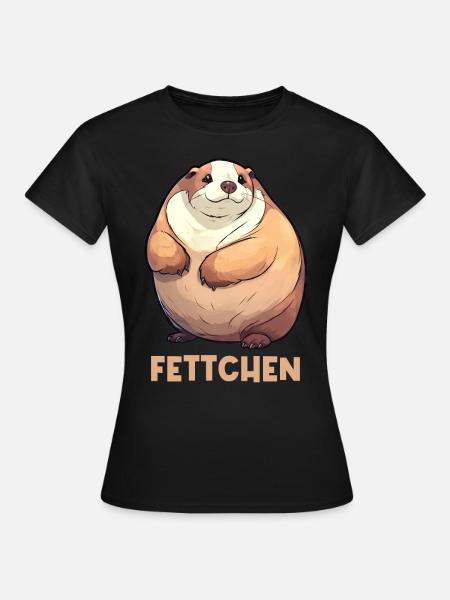 Fettchen Frettchen - Frauen T-Shirt - Schwarz