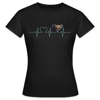 Bats Bat - Women's T-Shirt - black - Front - AI Model Female 172 dark (172cm)