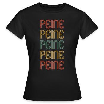 Peinerin Peiner Peine - T-shirt Femme - noir - Devant - AI Model Female 172 dark (172cm)