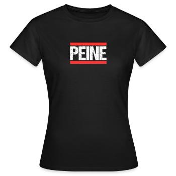 Peinerin Peiner Peine - T-shirt Femme - noir - Devant - AI Model Female 172 dark (172cm)