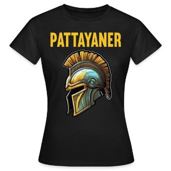 Vintage Thailand Thai Pattayaner Pattaya - Frauen T-Shirt - Schwarz - Vorne - AI Model Female 172 dark (172cm)